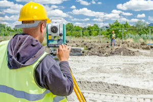 Land Surveyor in the field